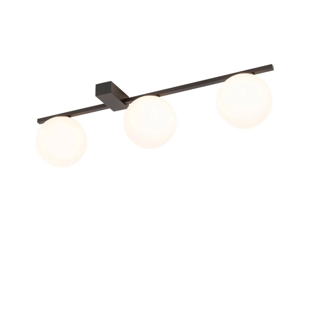 Glass pendant lamp Pik 3x white glass Lyora 5903139103015