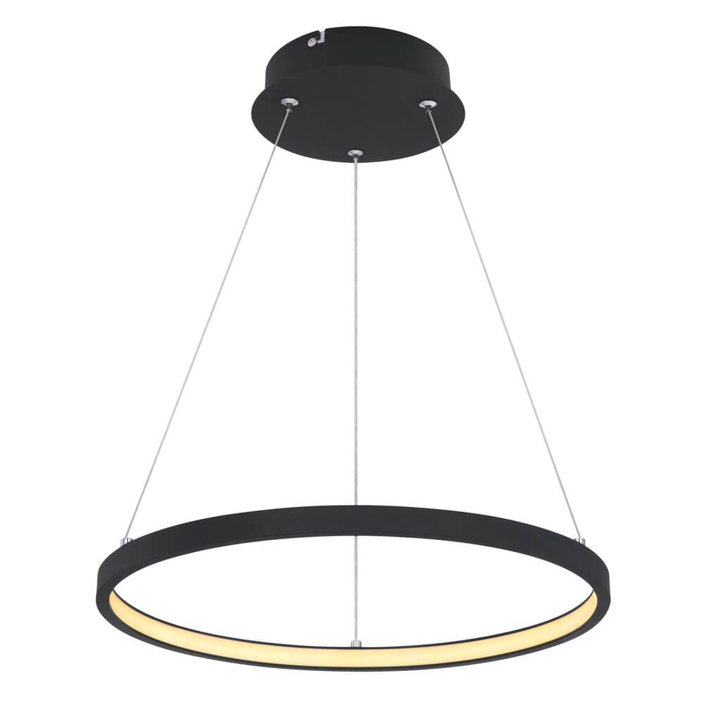 Sleek pendant lamp Ralph round Ø 38.2cm