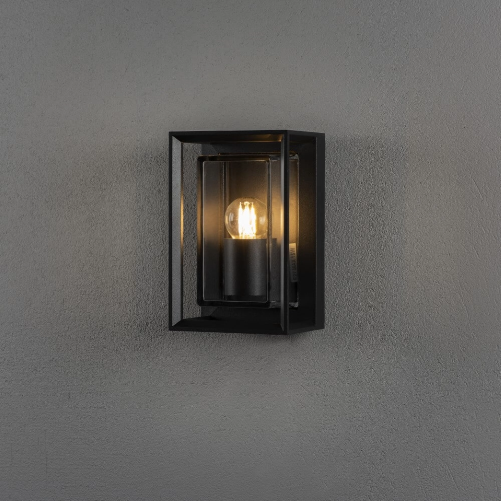 Country wall lamp Brindisi black KonstSmide 7318307886757