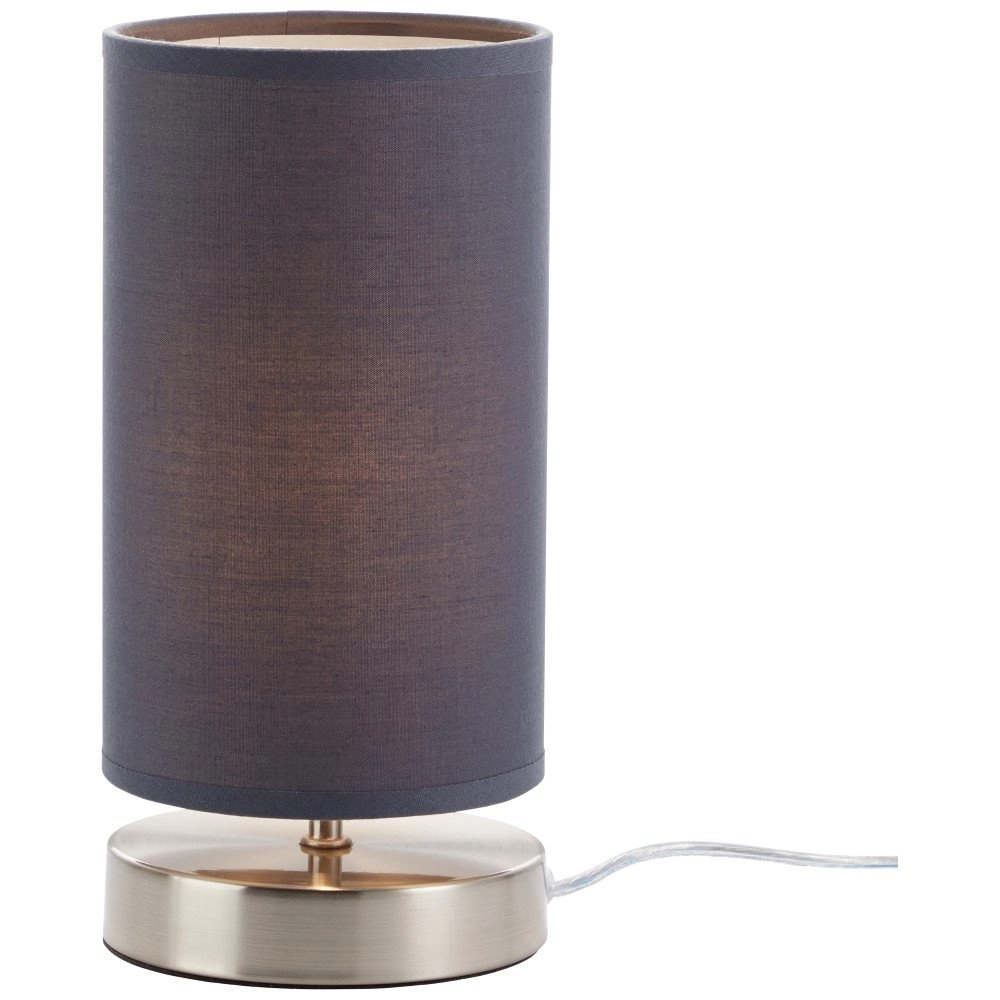 Gray bedside lamp Clarie Brilliant 4004353175213