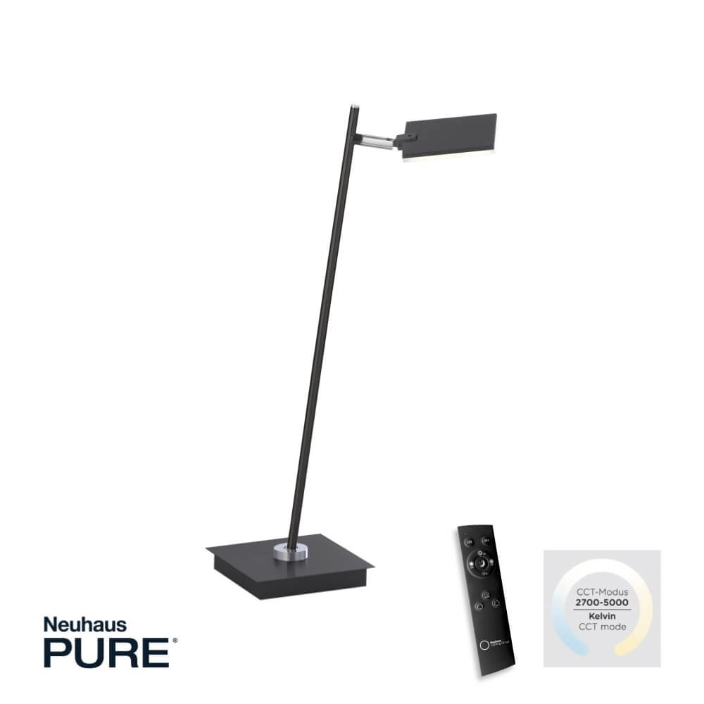 Designer table lamp Pure Mira black Paul Neuhaus 4012248367520