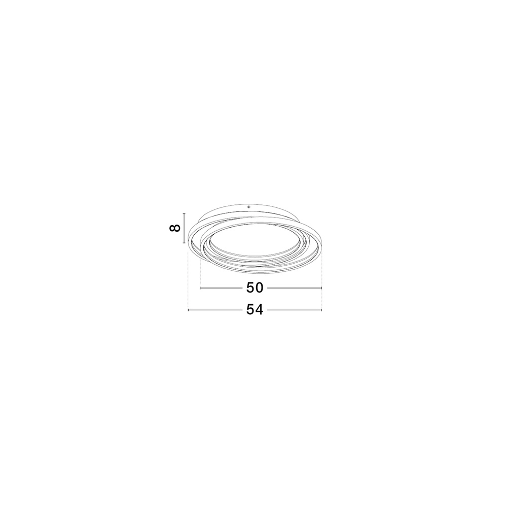 Round ceiling lamp Arbor black Ø 54cm Lyora 5212017454935