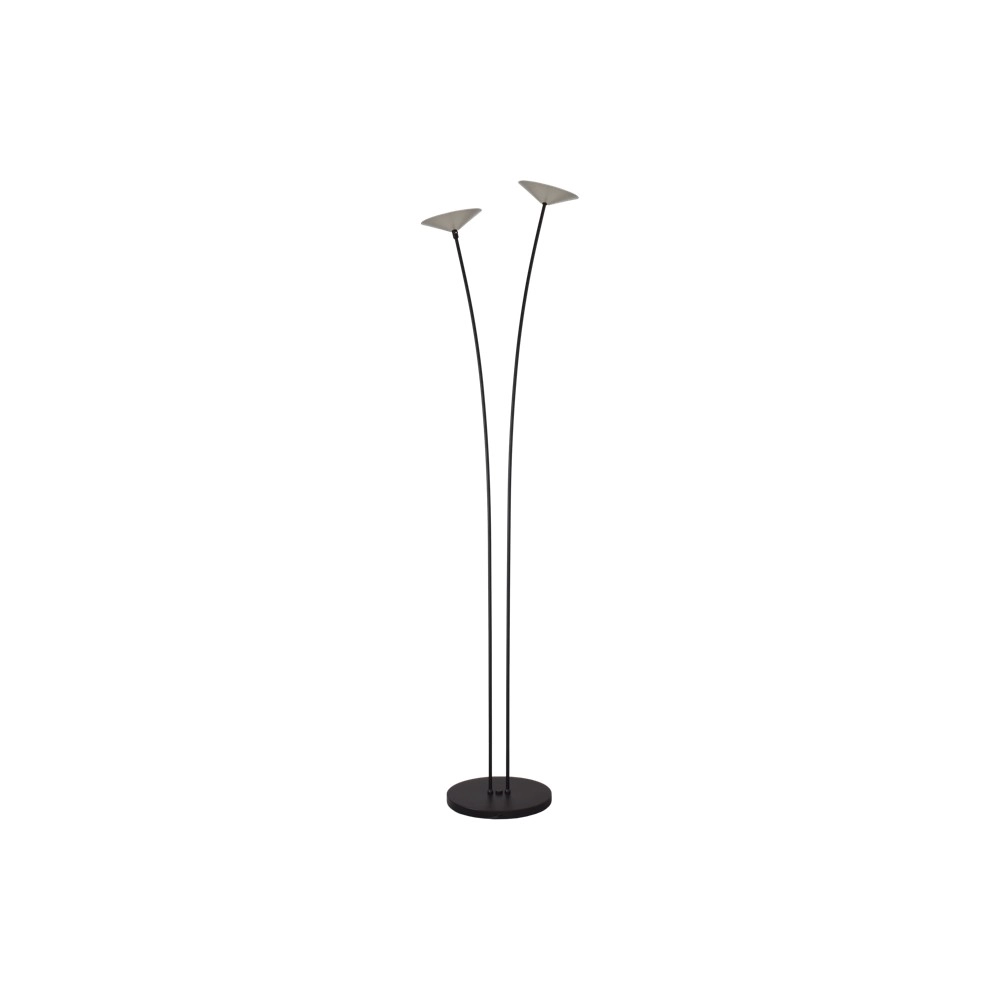 2-light floor lamp Ceppo black with nickel Masterlight 8718121368085
