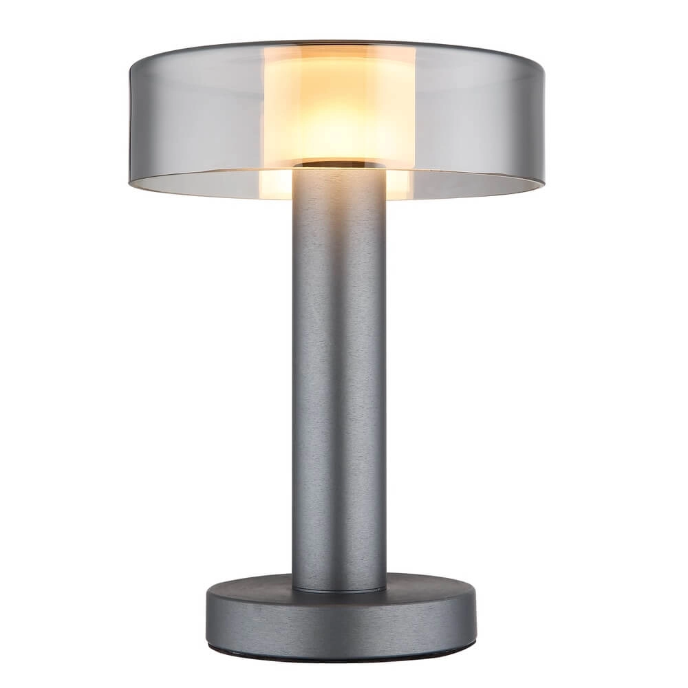 Sleek table lamp Grant grey Ø 22cm Globo 9007371462902