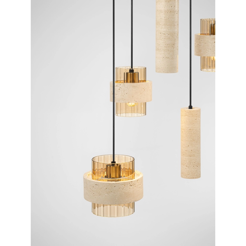 Modern pendant lamp Melony sand brown Lyora 5212063501256