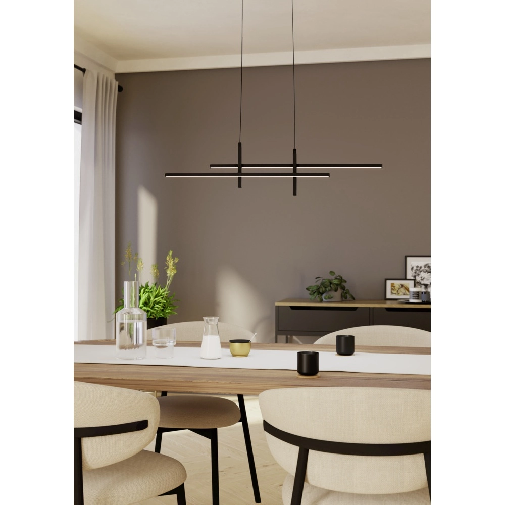 Design pendant lamp Trepiliano black Eglo 9008606356652