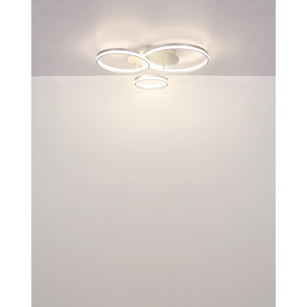 Ceiling lamp Mary silver grey 3-light Globo 9007371519859