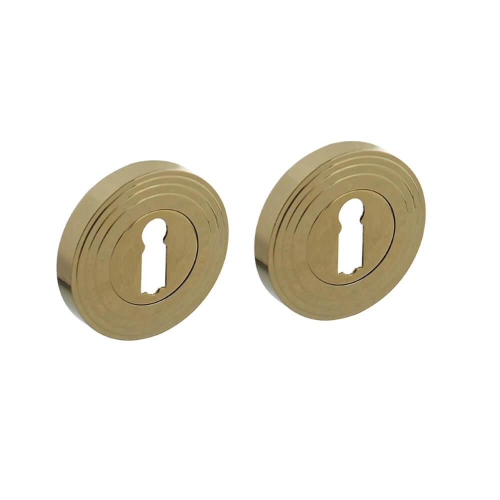 Key rosette Tira Round brass