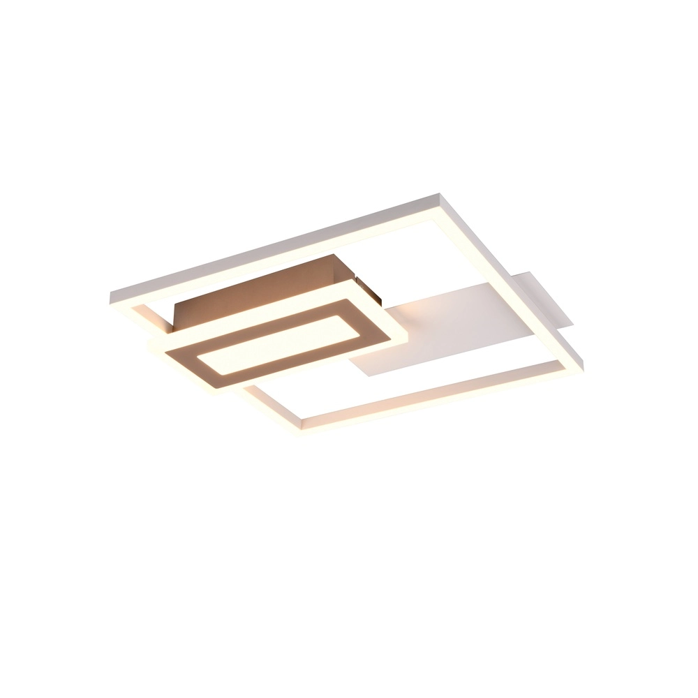 Square ceiling lamp Spiro grey 30cm