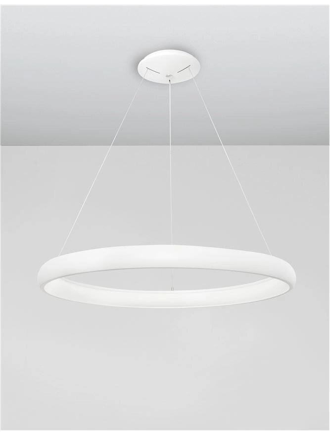 Design pendant lamp Albi white Ø 61cm Lyora 5212017416902