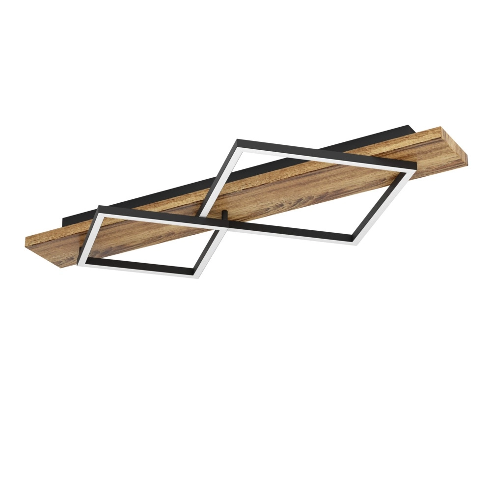 Design ceiling lamp Boyal black with dark wood