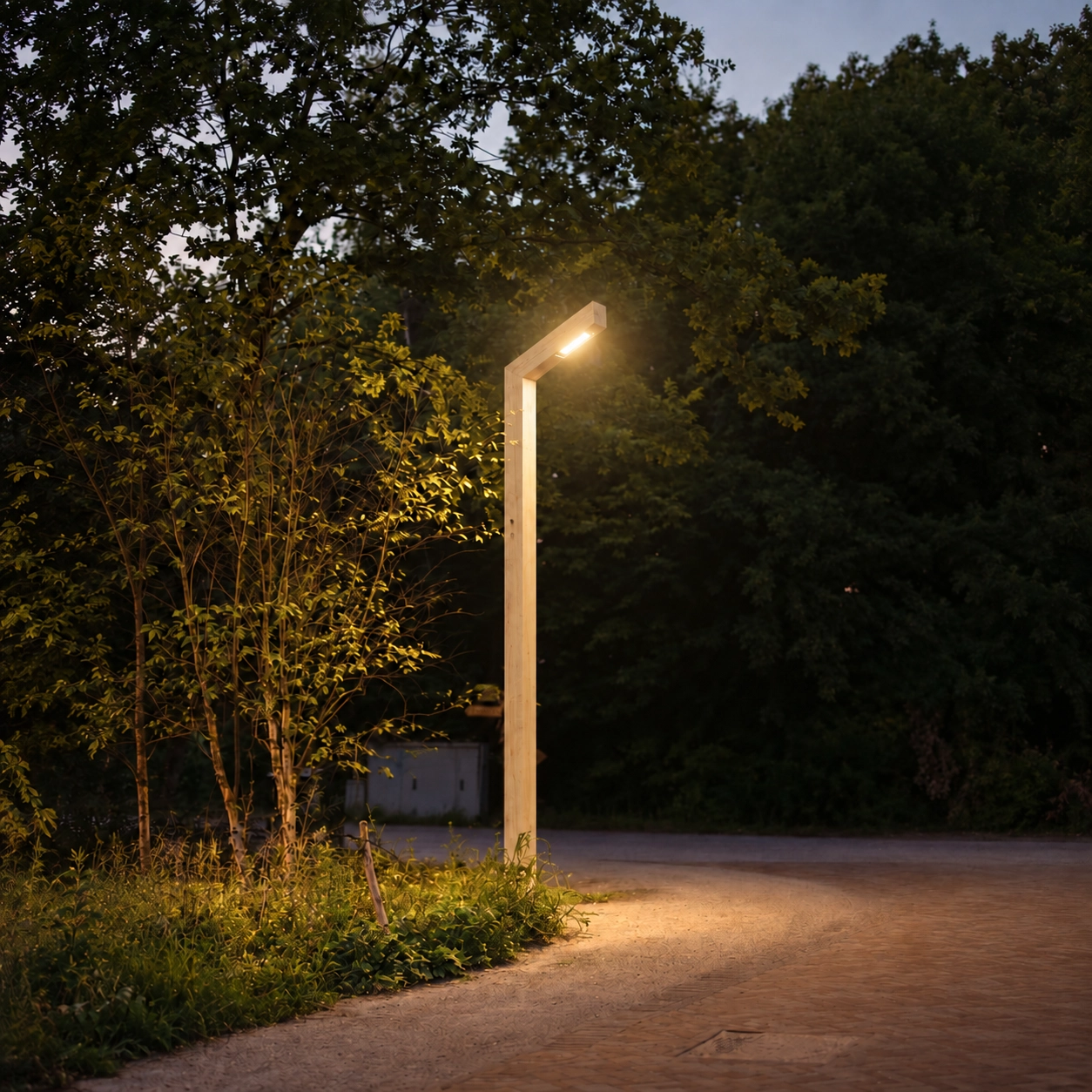 Wooden street lamp Strato Accoya - 3M - PH08 - 3000K