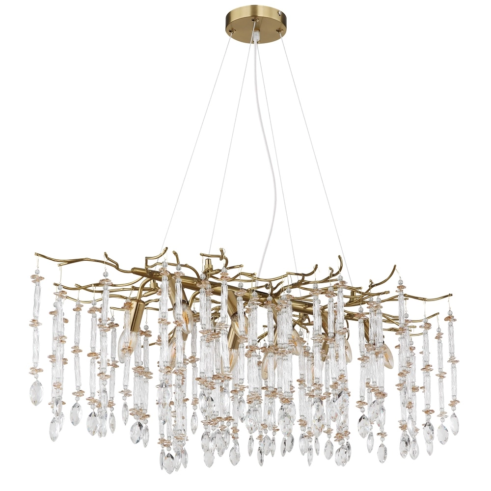 Pendant lamp Gloria 100cm gold Globo 9007371578993