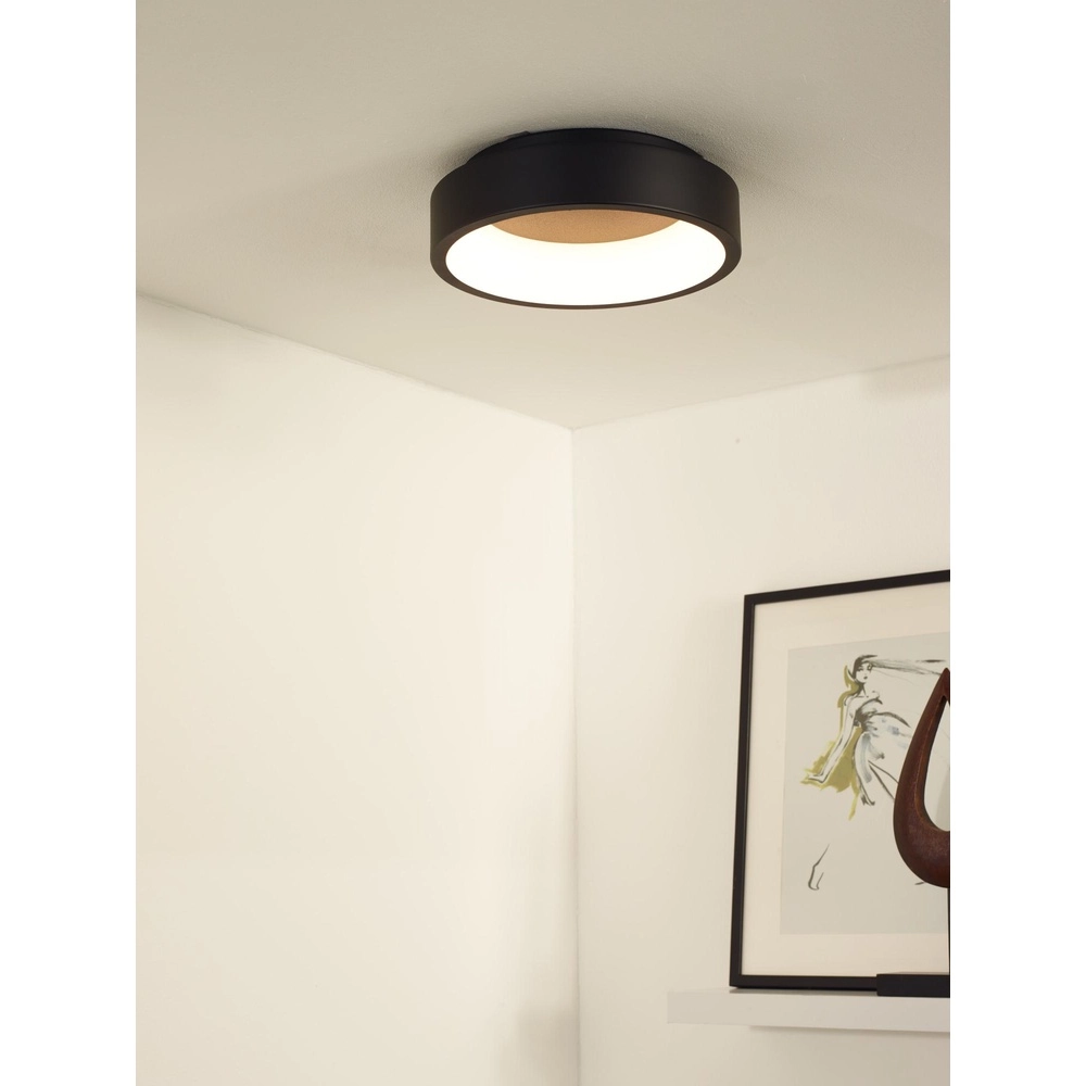 Ceiling light Talowe Led Ø 30cm black Lucide 5411212460615