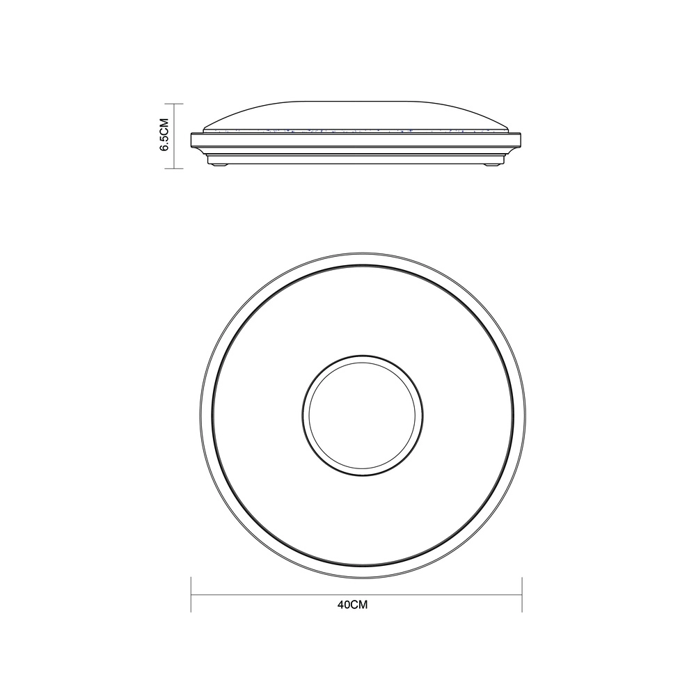 Plaffoniere Connor design white Ø 40cm adjustable Globo 9007371386499