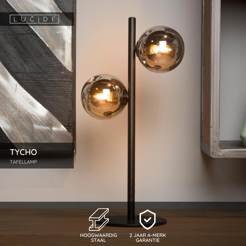 Table lamp Tycho Black Lucide 5411212450975