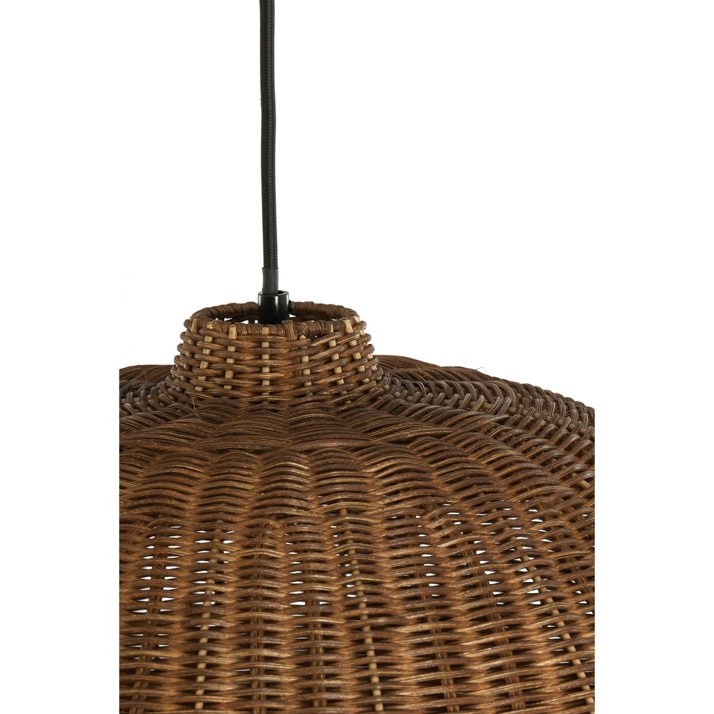 Rattan pendant lamp Melzor Ø 45cm - dark brown Light & Living 8717807820596