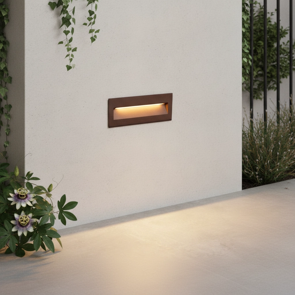 Recessed wall lamp Drat Rusty brown