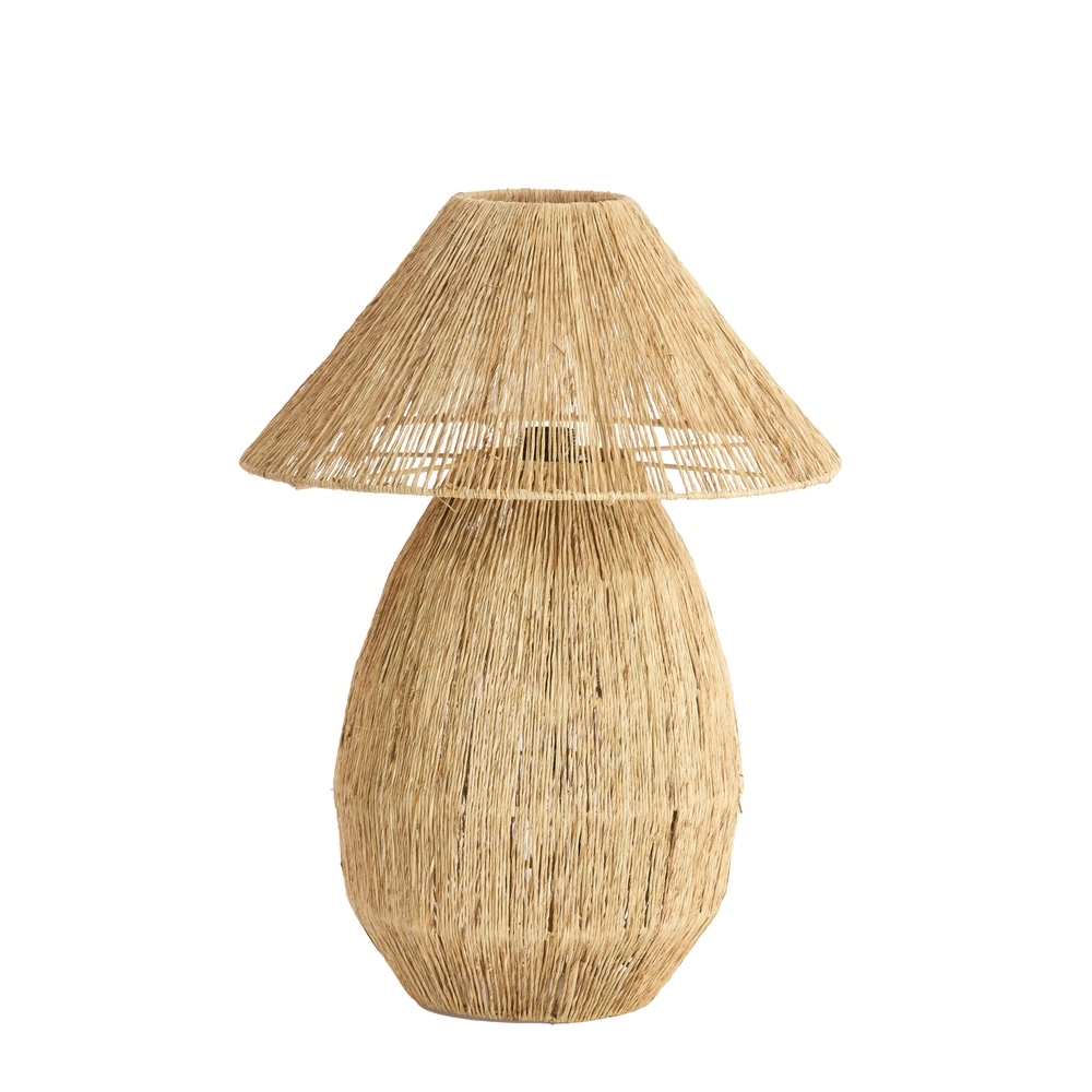 Jute table lamp Maruva Ø 40cm shade