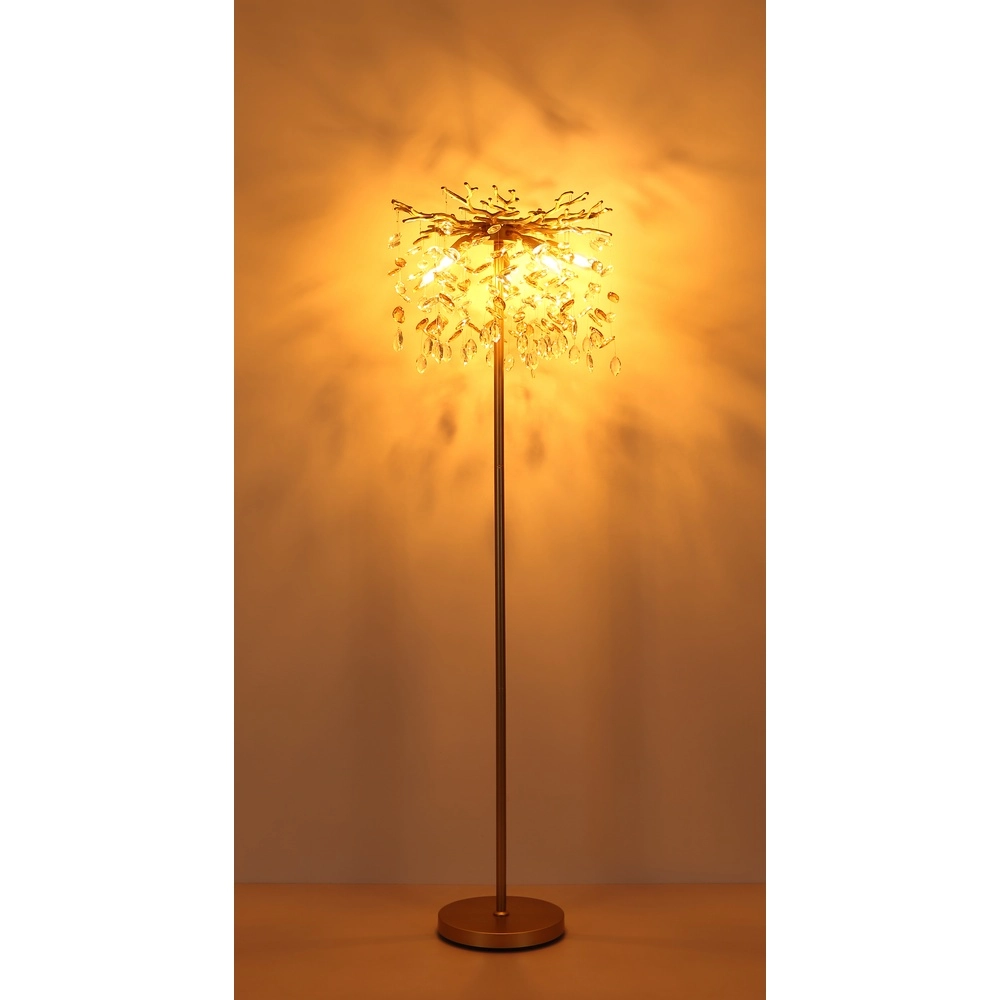 Floor lamp Queena gold Ø 46cm Globo 9007371533688