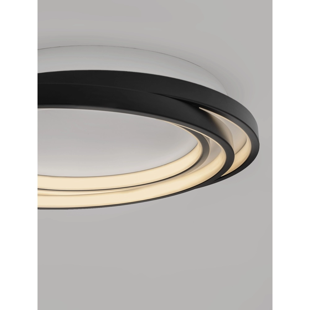 Round ceiling lamp Arbor black Ø 44cm Lyora 5212017454928