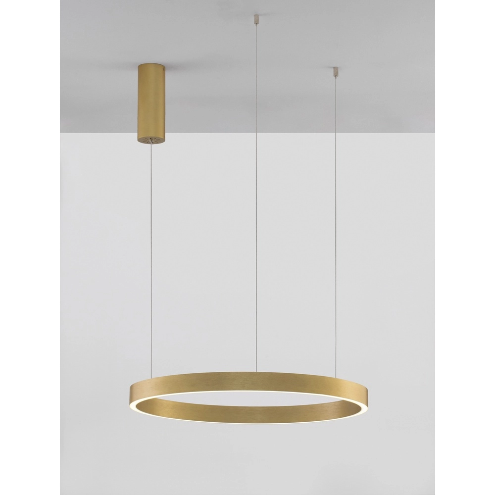 Golden pendant lamp Elowen design Ø 60cm