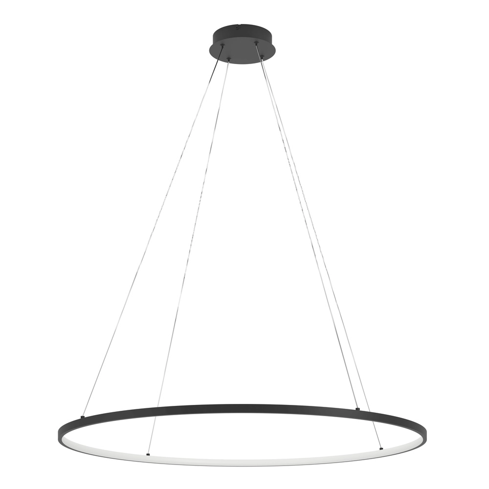 XL LED pendant light Parruta Ø 99cm - black