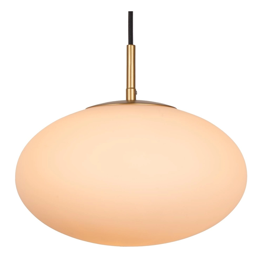 3-light pendant lamp Elysee Design black with opal Lucide 5411212211774