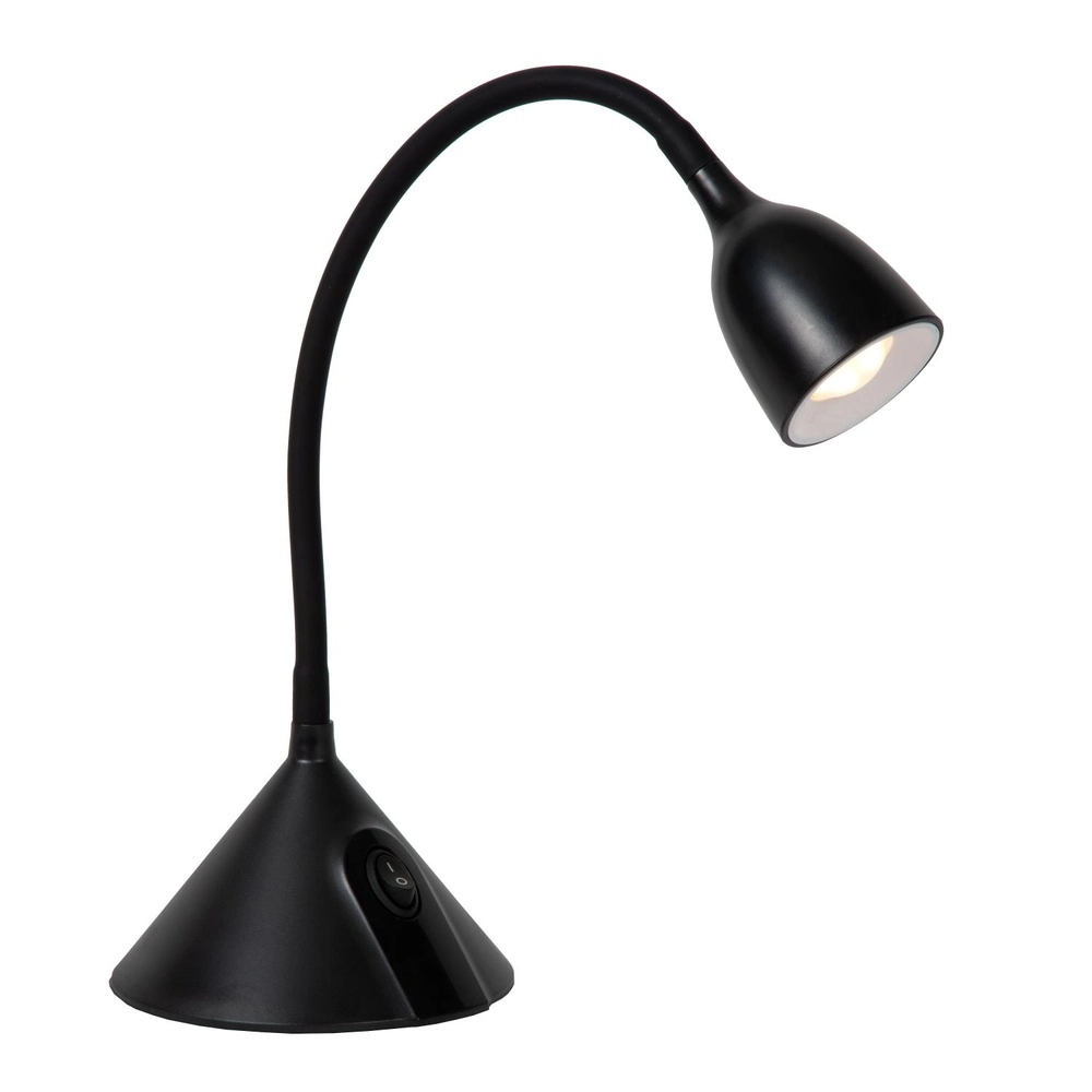 Black desk lamp Milo LED 3.2W Lucide 5411212185891