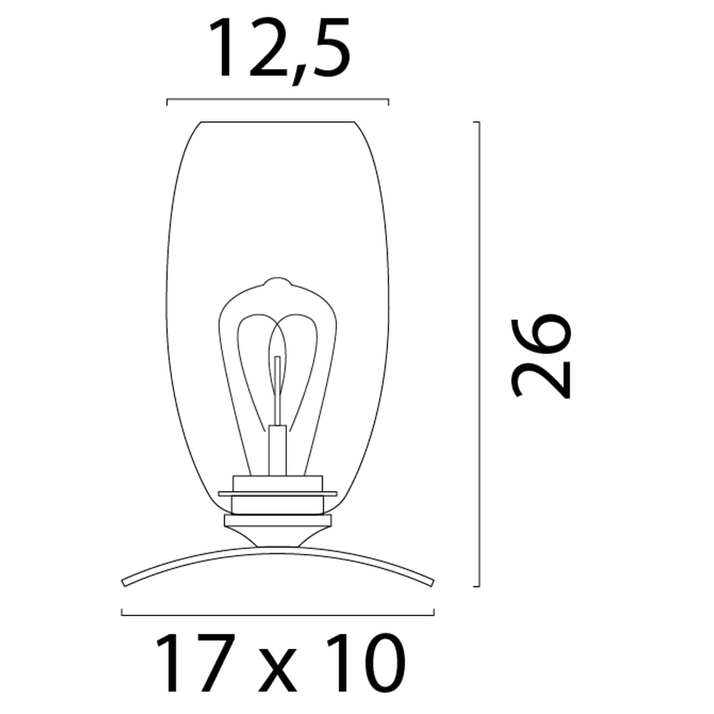 Table lamp Olive Ø12.5cm glass - sand Masterlight 8718121393834
