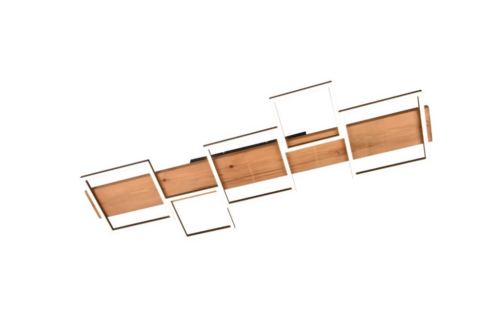 Wooden LED ceiling lamp Harper 5-light Trio 4017807524987
