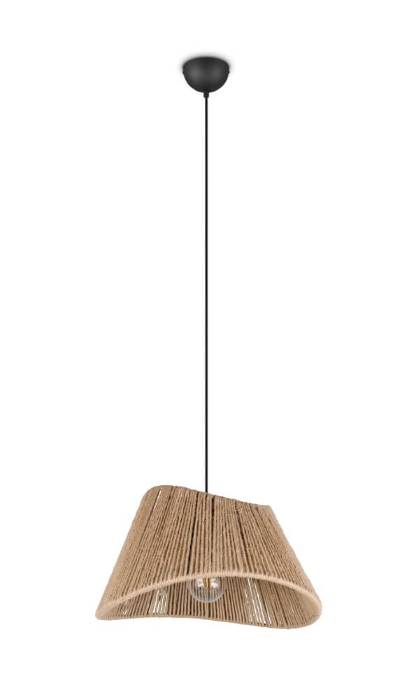 Japandi pendant lamp Valerie rattan Ø 52cm Trio 4017807637380