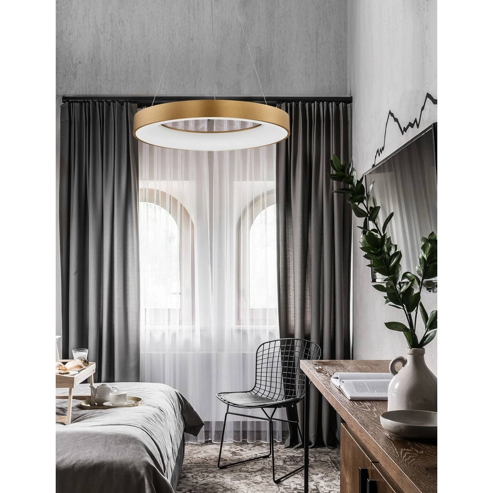 Pendant lamp Rando Thin gold Ø 60cm