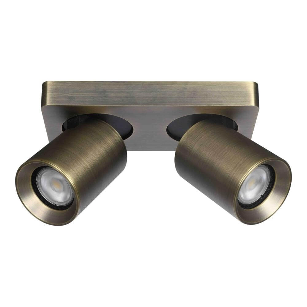 Ceiling lamp Megano 2-light antique bronze Artdelight 8720701103276