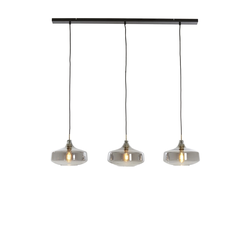 Dining table pendant lamp Solna 3 glass shades Light & Living 8717807708597