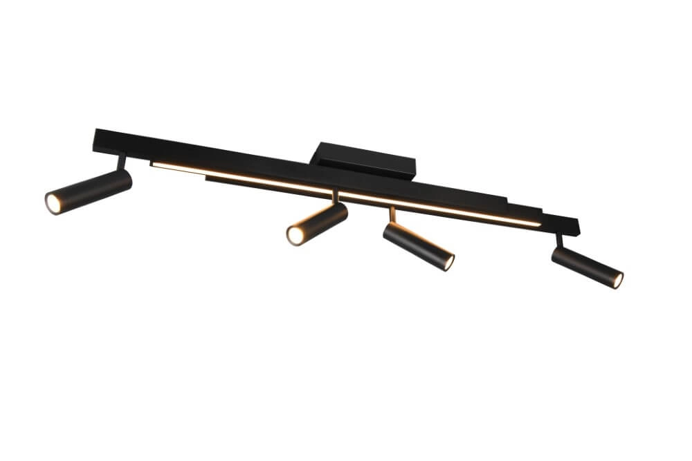 4-light LED spot Zeno black