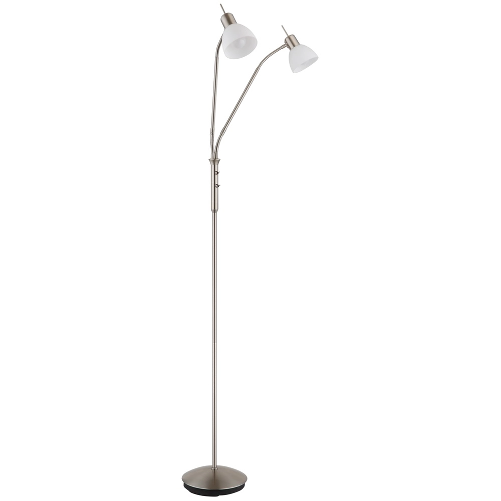 Reading lamp 2-lights Malte nickel Globo 9007371447541