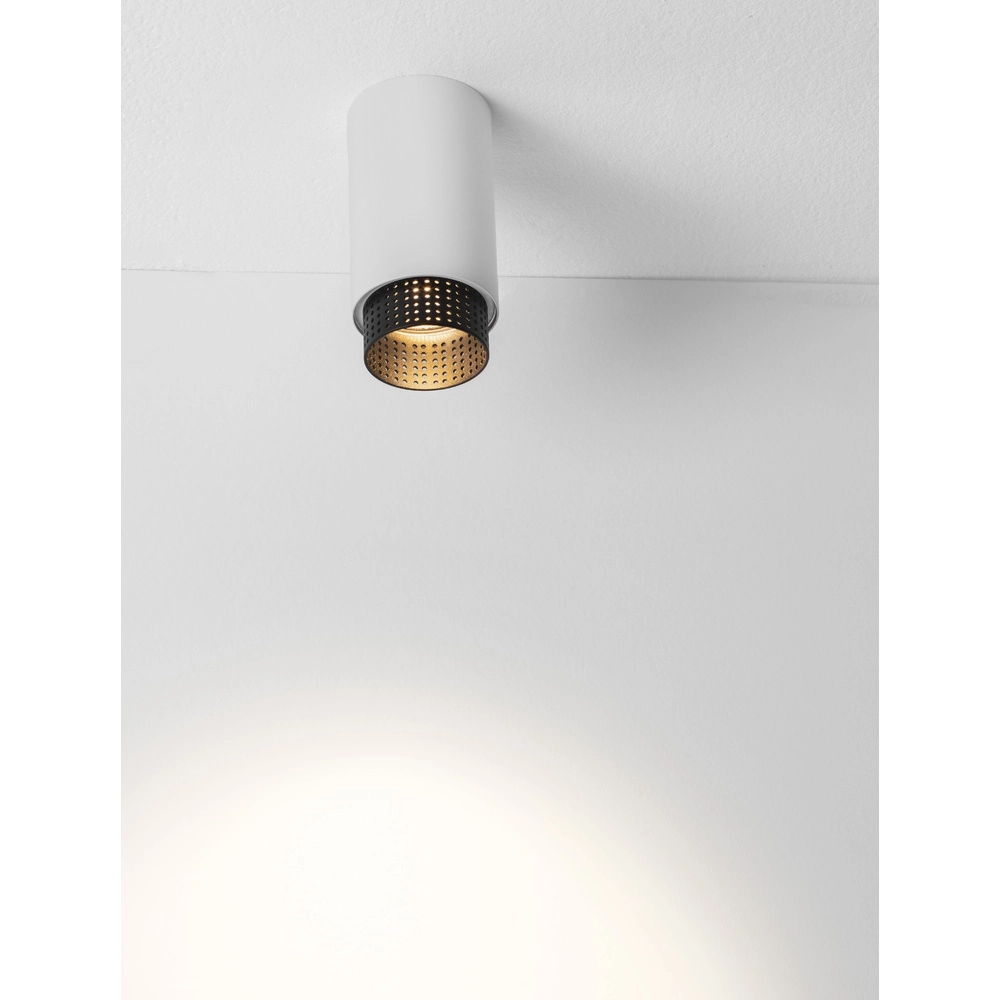 Ceiling spotlight Nessi white with black