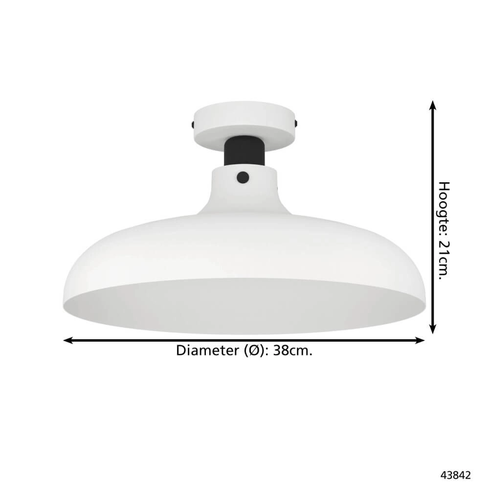 Grey ceiling lamp Matlock Ø 38cm Eglo 9002759438425