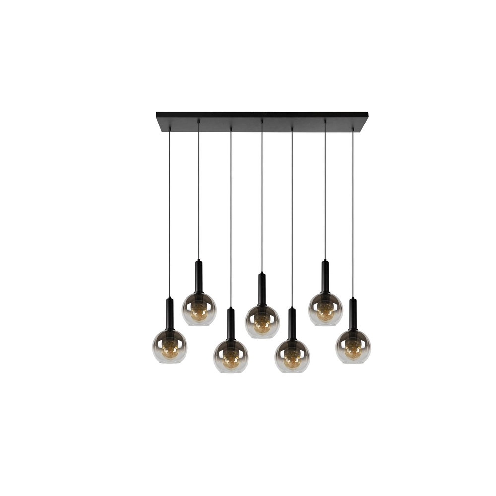 Pendant lamp Marius 7-light black