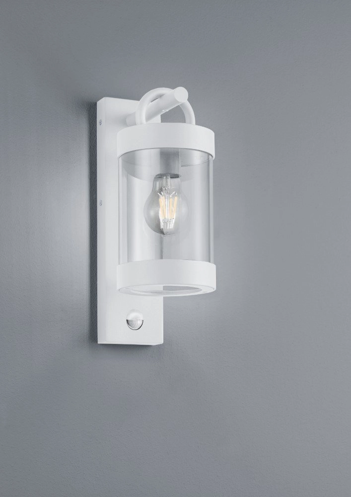 White outdoor lamp Sambesi with motion sensor Trio 4017807492422