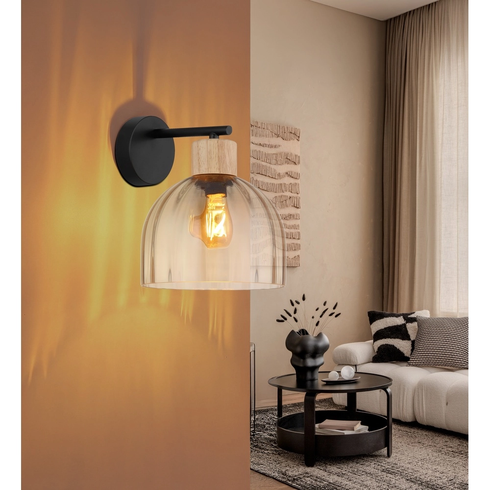 Wall lamp Swanson Black Globo 9007371586646