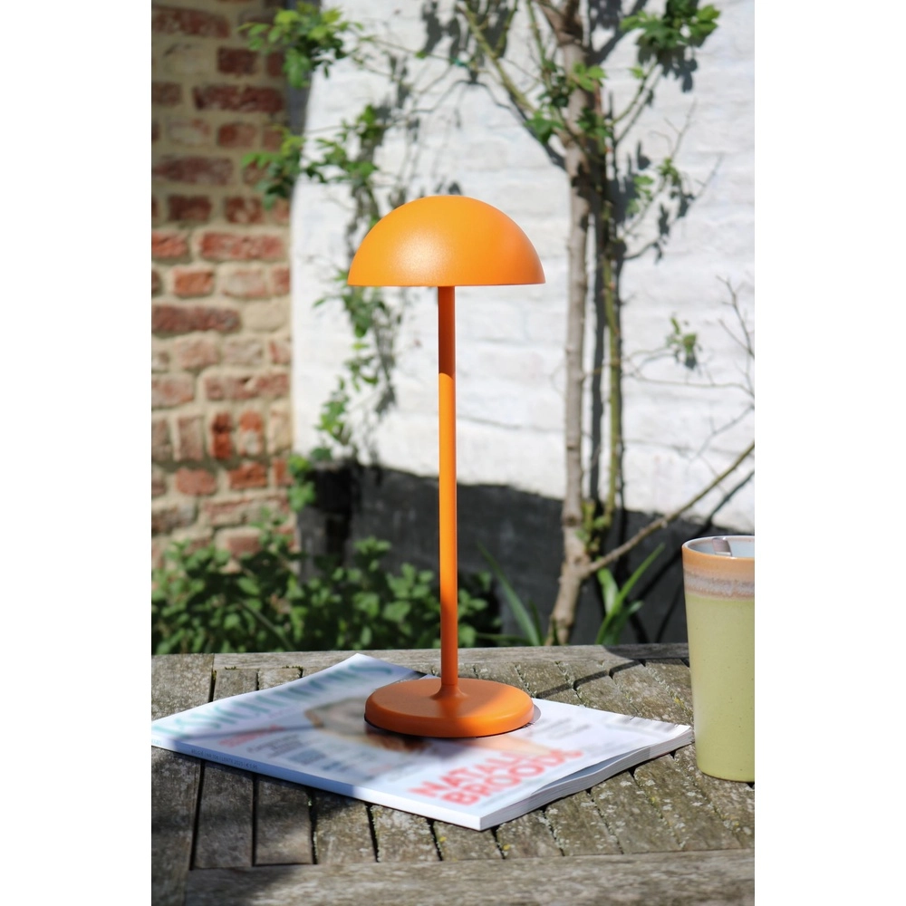 Rechargeable table lamp Joy IP54 orange Lucide 5411212151988
