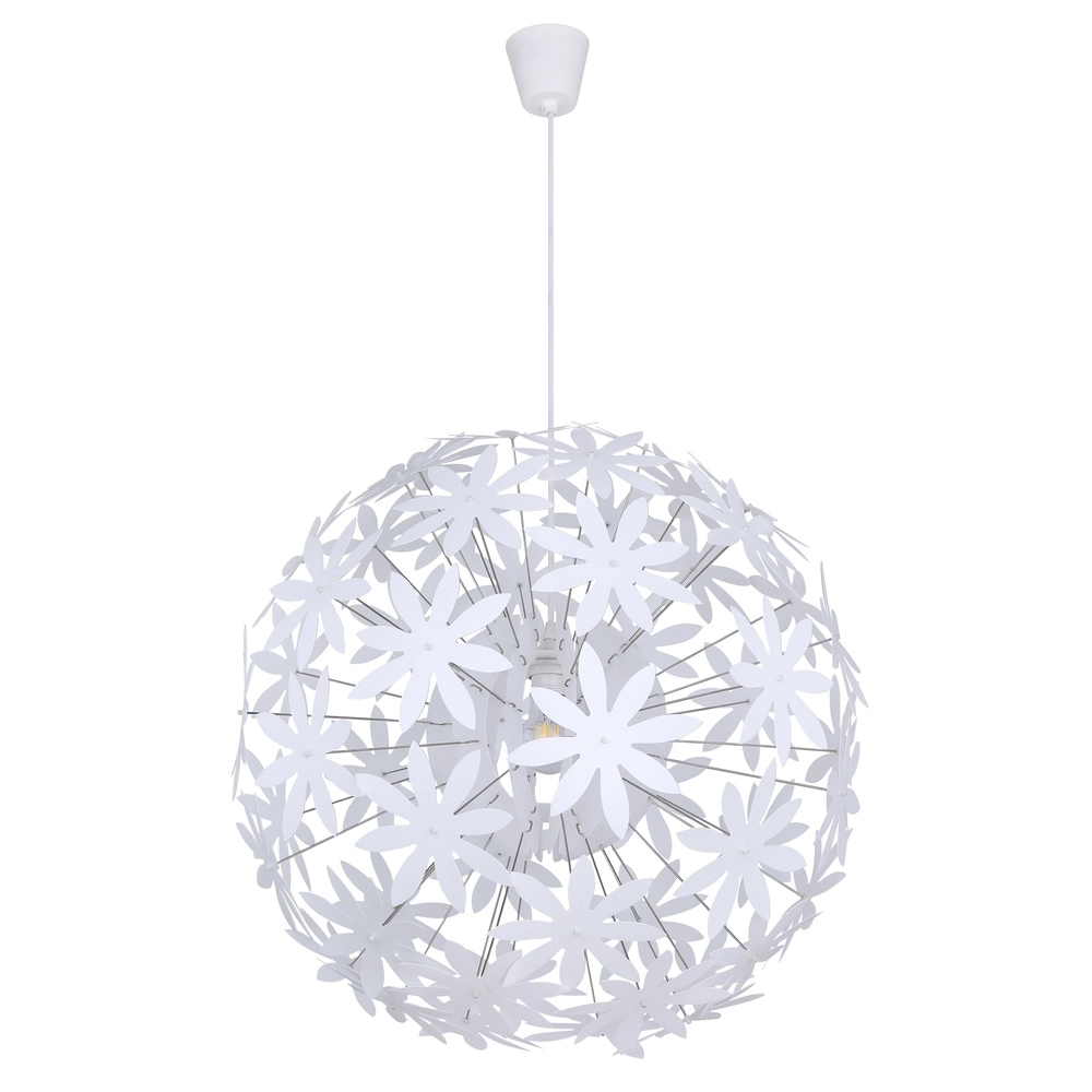 White pendant lamp Stella flowers Ø 60cm Globo 9007371369928