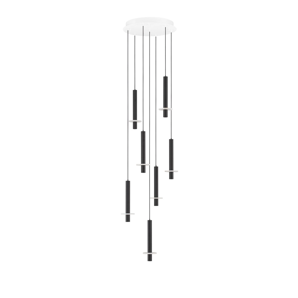 Design pendant lamp Noemi black with white Ø 47cm Lyora 5212063503281