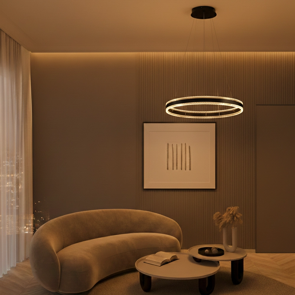 Design pendant lamp Alaro black single