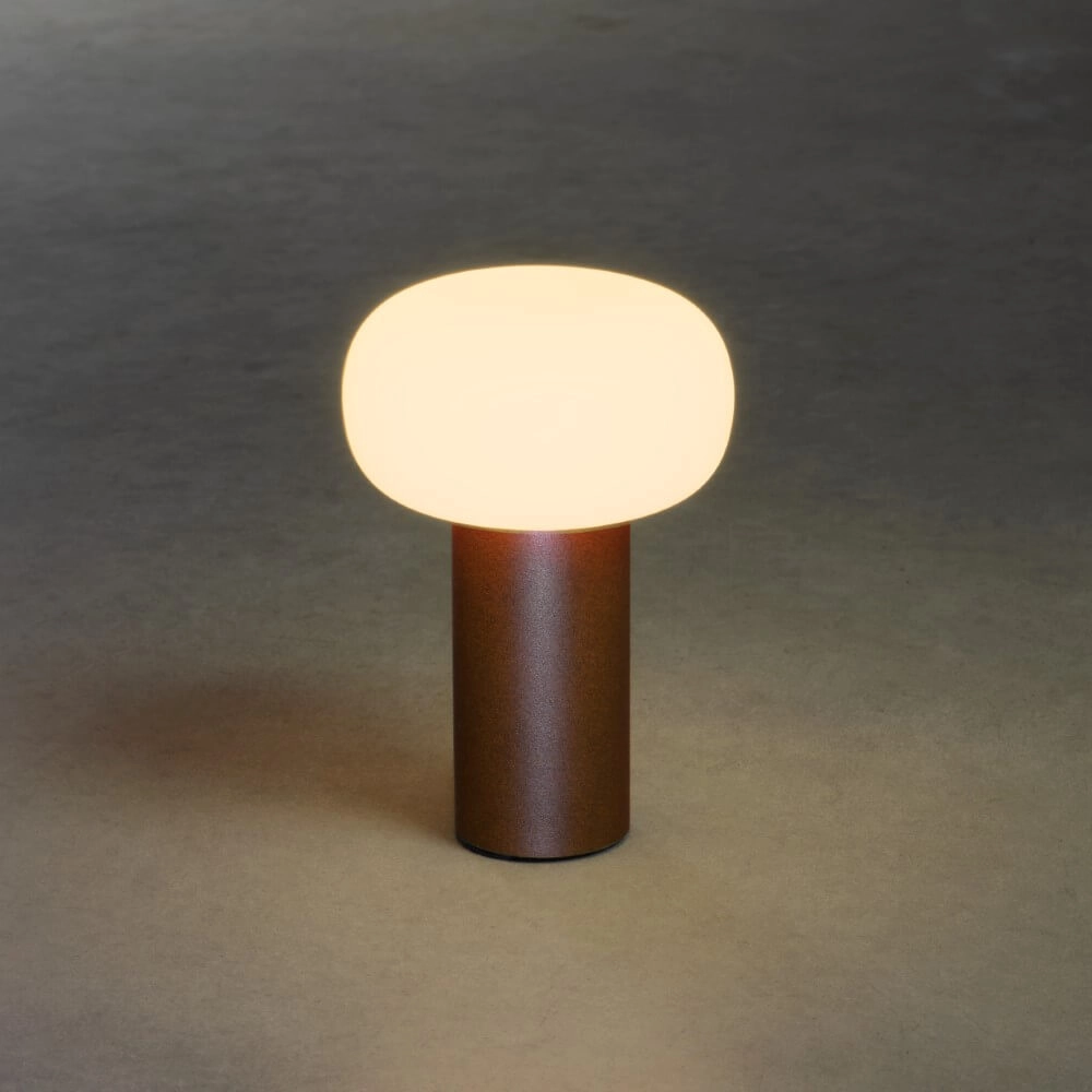 Rechargeable table lamp Antibes rust brown KonstSmide 7318308269726