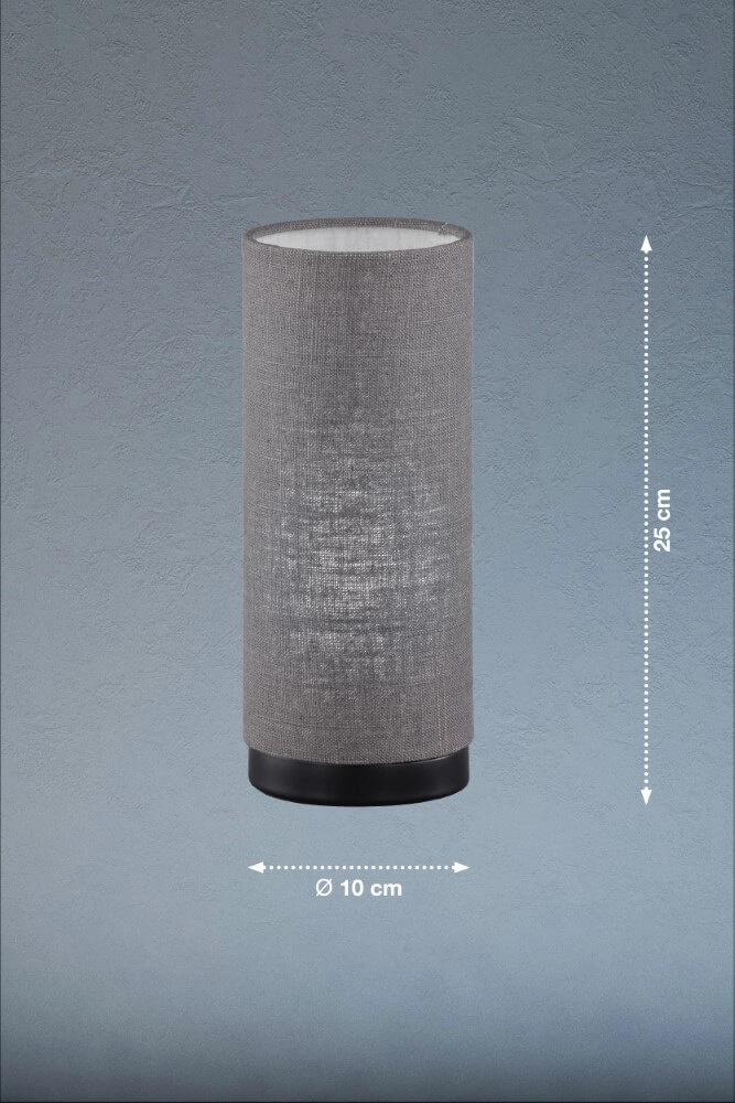 Bedside table lamp Thor gray Fischer & Honsel 4003694505703
