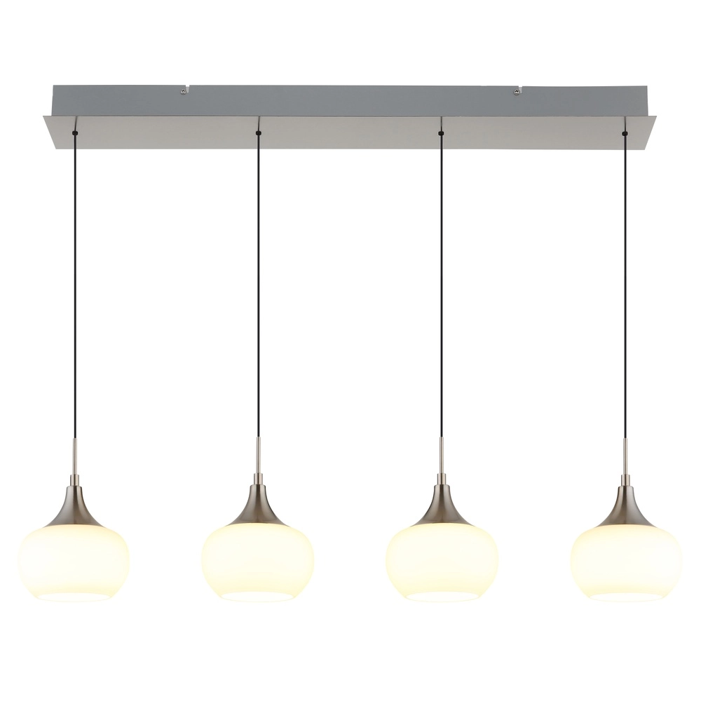 Design pendant lamp Lui 4-light nickel Globo 9007371592593