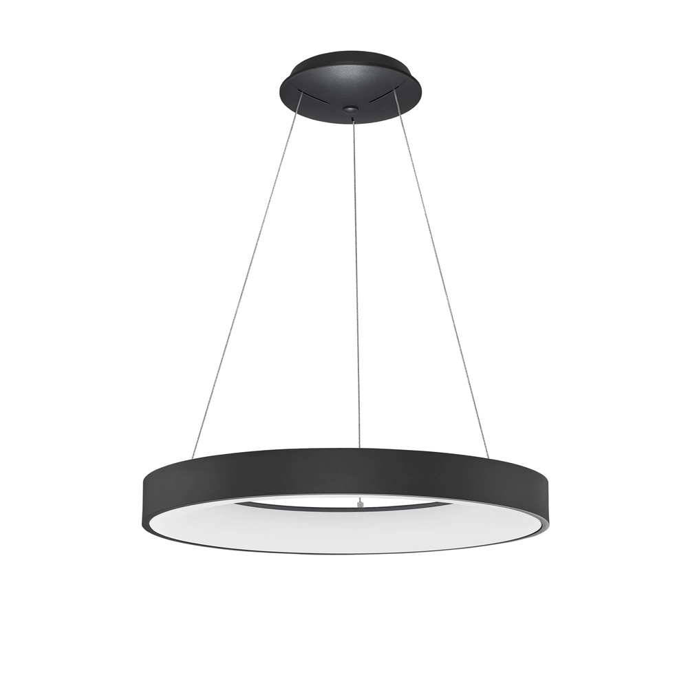Pendant lamp Rando Thin black Ø 60cm Lyora 5212017420220